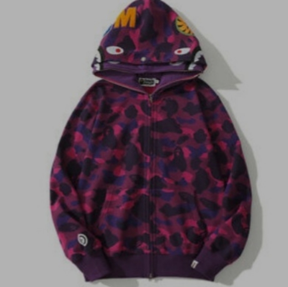 Bape Hoodies 22' Camo Multicolored XXL